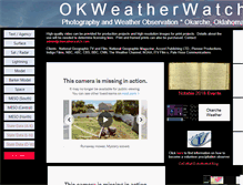 Tablet Screenshot of okweatherwatch.com